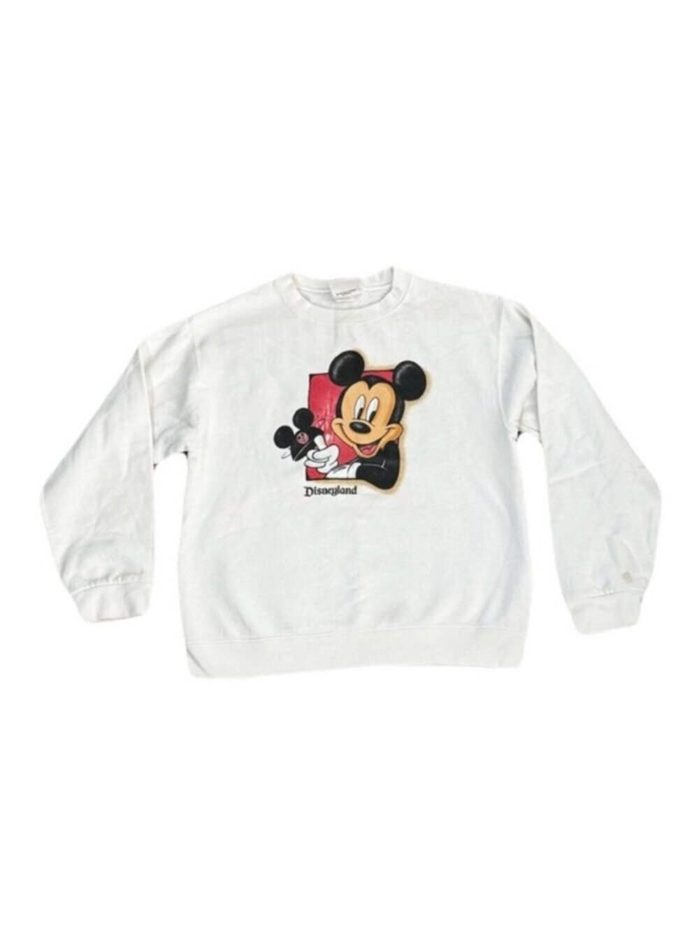 Vintage Mickey Disneyland Mickey Mouse Sweatshirt White